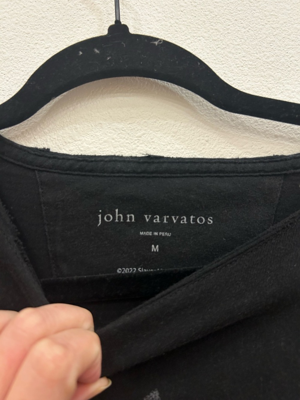 John varvatos slayer band tee MED goth punk metal grunge designer quiet luxury - Picture 4 of 8